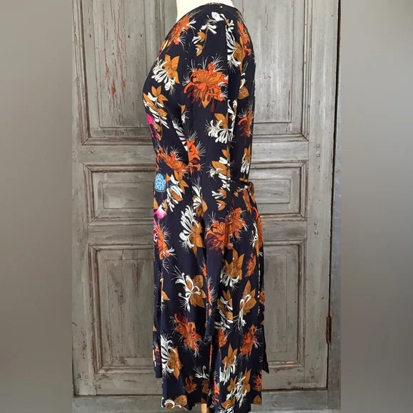 NWT Desigual Animal Print Long Sleeve Dress US10 - Picture 5 of 6